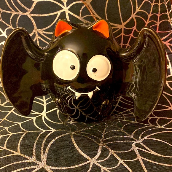 G.C Halloween Other - G.C Halloween Hand Painted Glass Bat